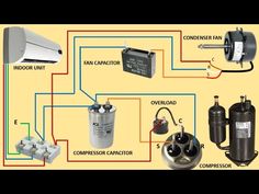 an electrical wiring diagram showing the various components that can be used to control water heaters