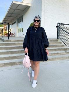 Black Tiered Dress Outfit, Plus Size Summer Outfits Curvy Fashionista, Tiered Dress Outfit, Pregnacy Fashion, Julia Marie, Everyday Outfits Summer, Summer Outfits Curvy, Casual Chic Outfits, Atlanta Fashion