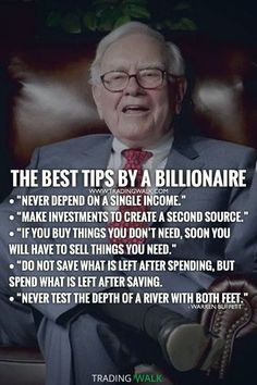 an old man sitting in a chair with a quote about the best tips by a billionaire