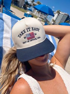 Whether you're taking a vacay, lounging by the beach, or just having a relaxed weekend vibe, this hat is your go-to! Preorders ship within 2 weeks! Trucker Hat Photoshoot Ideas, Summer Hat Style, Vintage Trucker Hat, Brunch Dress, Custom Strap, Vintage Trucker Hats, School Collection, Black Baseball Cap, By The Beach