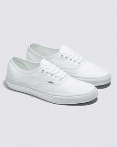 Vans | Authentic Wide True White/True White Classics Shoe All White Vans, Vans Authentic Black, Vans Authentic Shoes, Shoe For Men, Vans Original, Vans Store, Authentic Vans, Do Your Thing, Vans White