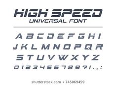 the font and numbers for sport style universal font, including upper and lowercase letters