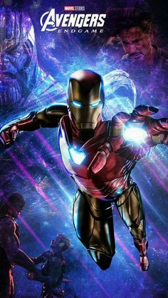 the avengers movie poster with iron man