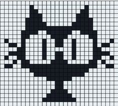 an image of the face of mickey mouse in pixellated style with black and white squares