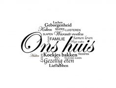 the word one - hus written in black and white with other words surrounding it