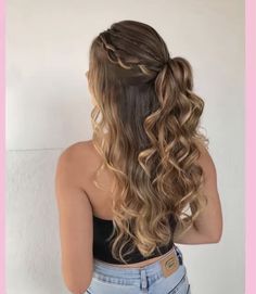 hoco   ￼    ￼ ￼  ￼   ￼ ￼ ￼ ￼ ￼ Easy Updo Homecoming Hairstyles, Casual Prom Hairstyles, Homecoming Hairstyles Down Curly, Homecoming Hair Easy, Straight Hairstyles For Hoco, One Ponytail Hairstyle, Hoco Hairstyles Medium Length, Hoco Hair Straight, Homecoming Court Hairstyles