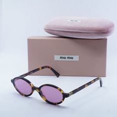 Miu Miu | Accessories | Final Price New Miu Miu Mu4zs Vau50d Honey Havana Bordeaux Sunglasses | Poshmark Miu Miu Designer Sunglasses For Summer, Modern Miu Miu Sunglasses, Miu Miu Luxury Casual Sunglasses, Miu Miu Gold Sunglasses With Tinted Lenses, Luxury Designer Miu Miu Sunglasses, Miu Miu Accessories, Pretty Sunglasses, Sunglasses Frame