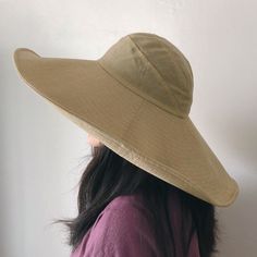 Introducing our Elegant Japanese-Inspired Extra Large Brim UV Protection Sun Hat, the perfect blend of style and functionality. Designed to provide maximum sun protection while maintaining a chic and sophisticated look, this hat is an essential accessory for any outdoor occasion. High-Quality Material: Made from premium linen for durability and breathability. Extra Large Brim: Front brim measures approximately 14.5 cm, back brim approximately 18.5 cm. 360-Degree Sun Protection: Provides full cov Solid Wide Brim Bucket Hat With Upf 50+, Outdoor Wide Brim Bucket Hat Upf 50+, Khaki Wide Brim Bucket Hat With Upf 50+, Khaki Bucket Hat With Upf 50+ Curved Brim, Eco-friendly Brimmed Sun Hat In Beige, Leather Beret, Knit Beret, Hat Beret, Personalized Hats