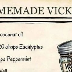 Bee You Organics™ | Organic Makeup & Skincare | Larissa on Instagram: "Make your own chest rub and ditch the synthetic ingredients!

Petrolatum—which is derived from petroleum—is a main ingredient in Vicks Vaporub.

The EU classifies petrolatum as a carcinogen and restricts its use in cosmetics. Petrolatum may also cause skin irritation or allergic reactions. 

To use, rub a thick layer on your chest and throat to temporarily relieve cough due to minor throat and bronchial irritation associated with the common cold.

Let me know if you try this! ⬇️

#diyinspiration #diychestrub #diyskincare #nosynthetics #noartificialanything #glutenfree #simpleliving #ecofriendlyliving #organicliving #naturalliving" Homemade Vicks, Medical Hacks, Medicinal Flowers, Homemade Medicine, Diy Medicine, Healthy Hacks, Scratch Cooking, Chest Rub, Sick Remedies