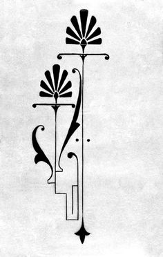 a drawing of a cross with an arrow on it