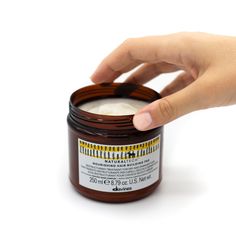 Restructuring mask. it restructures and nourishes the hair shaft leaving the hair soft, shiny and full-bodied. | Davines | Nourishing Hair Building Pak | Restructuring Mask | 250 ml/0 fl.oz | Naturaltech Rice Protein, Nourishing Shampoo, Nourishing Hair, Keratin, Active Ingredient, Candle Jars, Mask, Building, Hair