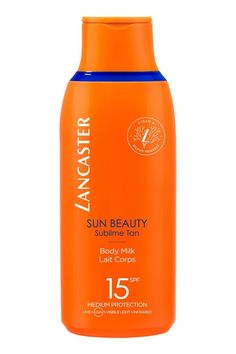 Our most advanced sun protection is here. Sun Beauty Body Milk SPF15 targets 100% of the sun spectrum* and helps repair skin from sun-induced damage, now with a vegan, clean & ocean friendly formula. Ultra-lightweight, non-greasy and immediately invisible on skin, our unique formula provides a healthy-looking & long-lasting golden tan.***No sunscreen product can provide full protection against sun's rays. Over-exposure to the sun is a serious health threat.**In vitro test on Tan Activator Comple Healthy Tan, Sun Tan Oil, Carboxylic Acid, Tan Body, Body Milk, Tanning Lotion, Sun Cream, Visible Light, Beauty Body