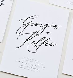 the wedding stationery is laid out on top of each other, and ready to be printed