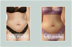 the before and after pictures of belly overlays