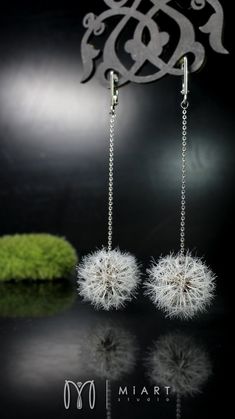 Dandelion Earrings 925 Silver Cottagecore Earrings and Mori Girl Long Dangle Fairycore Earrings. All Parachute is Made by Hand. - Etsy Dandelion Accessories, Dandelion Earrings, Fairycore Earrings, Cottagecore Earrings, Long Dangle Earrings, 925 Silver Earrings, Mori Girl, Delicate Earrings, Floral Earrings