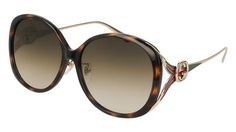 Gucci GG0226SK Sunglasses Jordan Store, Classic Color Palette, Gucci Glasses, Glass Art Projects, Sunglasses Women Designer, Gucci Eyewear, Maui Jim, Havana Brown, Gucci Sunglasses