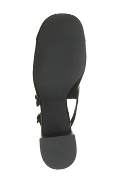 Cushioning gives enduring support to a classy, slingback pump featuring a square cap toe and stable block heel. 3" heel Adjustable slingback strap with buckle closure Synthetic upper/synthetic and leather lining/synthetic sole Imported Black Slingback Sandals With Block Heel And Removable Insole, Black Slingback Sandals With Padded Heel And Square Toe, Black Low Heel Slingback Pumps With Buckle, Black Square Toe Slingback Sandals For Evening, Black Slingback Pumps With Padded Heel And Square Toe, Black Slingback Sandals With Stacked Block Heel, Black Slingback Pumps With Sculpted Block Heel, Black Slingback Sandals With Block Heel, Black Slingback Pumps With Stacked Heel And Square Toe