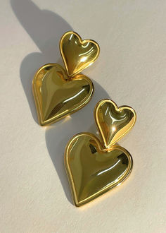 Bryn Heart Drop Earrings, we love you. Most Ardently. We'll be wearing these, before, on, and after the day of love 💌 Gold Heart Drop Earrings Tarnish Resistant, Gold Metal Double Heart Earrings, Gold Teardrop Heart Charm Earrings, Gold Double Heart Metal Earrings, Nickel-free Gold Double Heart Earrings, Nickel-free Double Heart Gold Earrings, Gold Double Heart Nickel-free Earrings, Gold Teardrop Heart Earrings Nickel Free, Gold Open Heart Metal Earrings