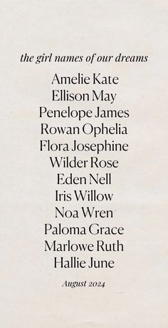 an image of the names of some people in this poem, which is written on paper