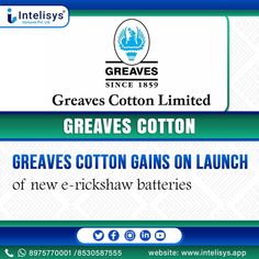 an advertisement for graves cotton on launch