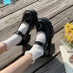 Lolita Shoes Platform Shoes Heels Mary Janes Women Japanese - Etsy Cosplay Plus Size, Harajuku Shoes, White Platform Shoes, Hak Tinggi, Zapatos Mary Jane, Platform Shoes Heels, Platform High Heel Shoes, High Heel Platform