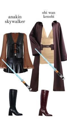 star wars duo halloween costume Outfit Collage Aesthetic, Halloween Duo Costume, Anakin Costume, Disfraz Star Wars, Halloween Duo, Star Wars Halloween Costumes, Halloween Duos, Dance Style Outfits, Horror Halloween Costumes