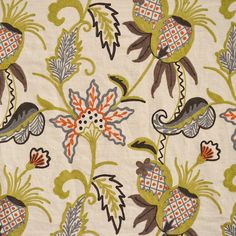 an image of a floral pattern on fabric