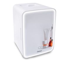 Complete with a mirrored door and adjustable LED ring, this Cooluli Glow Beauty 10L Mini Fridge helps keep your creams, cosmetics, serums, and more at the perfect temperature. From Cooluli. Mirrored Door, Mally Beauty, True Botanicals, Mirror Man, Mirror Led, Makeup Mirrors, Led Ring, Mini Fridge, Christmas Gift Guide