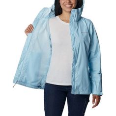 Lightweight and easily packable, the Arcadia II Rain Jacket provides on-the-go weather protection whether it be on our daily commute or during a hike. The Omni-Tech membrane works with a soft mesh lining to deliver comfortable breathability, while hook-and-loop cuffs and a drawcord hem help us seal out the elements. Casual Lightweight Waterproof Windbreaker, Lightweight Weatherproof Outerwear For Outdoor Activities, Lightweight Waterproof Nylon Windbreaker, Lightweight Waterproof Windbreaker For Outdoor Activities, Lightweight Waterproof Windbreaker For Hiking, Waterproof Lightweight Nylon Windbreaker, Spring Waterproof Hiking Raincoat, Nylon Moisture-wicking Outerwear For Hiking, Spring Windproof Raincoat For Hiking