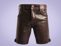 📌 ITEM DETAILS: Discover our stylish skinny  leather shorts! Combining edgy charm with everyday comfort,this custom leather short are a must for your wardrobe. This real leather short increase the elegance with slimfit look , Leather short men looks stunning, Whether you're going casual or aiming for a bold look, these  work for every occasion. Made from real leather, they're durable and age beautifully ⚡ Features: 🔸Fully Lined 🔸Buttoned closure 🔸Zipper fly 🔸pockets ✂ SIZE: In order to prov Fitted Leather Shorts, Fitted Short Leather Pants, Leather Shorts Men, Brown Leather Short Bottoms, Summer Leather Bottoms With Built-in Shorts, Luxury High-waisted Leather Shorts, Leather Shorts With Built-in Shorts, High-waisted Faux Leather Shorts With Built-in Shorts, Short Cuir