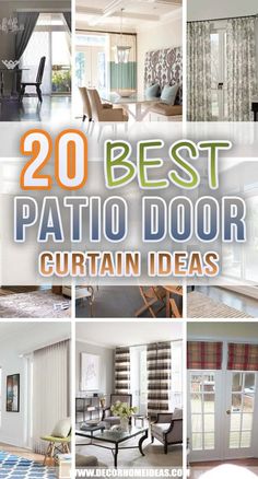 the top 20 best patio door curtain ideas for your home and garden, from curtains to sliding glass doors