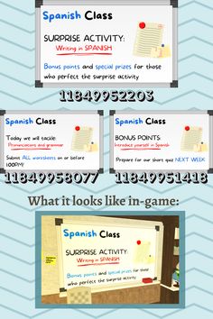 an info sheet with different types of writing and numbers on it, including the words in spanish