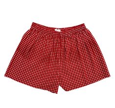 RUNS TRUE TO SIZE! BUY ANY 2 BOXERS GET 1 FREE!! The perfect boxers now exist. They have a comfortable elastic waistband and a generous leg opening that won't hug your thighs. Plus, they get even cozier with every wash! So go ahead, get them in every color (we certainly plan to). 100% Cotton Runs true to size. Length: 13.5', Inseam: 3'. Model is wearing a size small. Gingham Boxer Shorts Outfit, Fitted Red Cotton Boxer Briefs, Png Shorts, Women’s Boxer Shorts, Striped Boxer Shorts, Red Gingham Boxer Shorts, Get Even, Every Color, Watch List