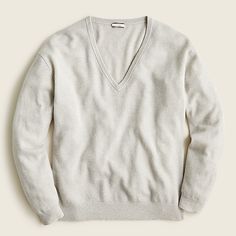 J.Crew: Cashmere Relaxed V-neck Sweater For Women Deep V Sweater, V Sweater, Sweater For Women, Ponte Pants, Womens Cashmere, Oversized Pullover, Pullover Sweater Women, V Neck Sweater, Women Pullover