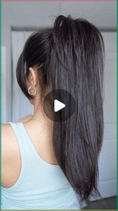 Hair Color Ideas For Ponytail, Hair Styles In 5 Min, Ponytail Hairstyles For Layered Hair, Layers In Ponytail, Ponitel Hairstyle Simple, Hairstyles With Ponytails Easy, Hairstyle For Ponytail, Pony Tailed Hairstyle Elegant, Hairstyle Simple Easy