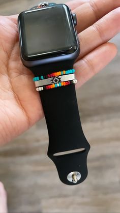 This super cute watch cuff is 1 in wide and slides on to an Apple Watch. The beaded bands are sold separately. But also listed 😊 as always made to order⭐️ Casual Black Apple Watch Band As Gift, Trendy Adjustable Black Watch Bands, Western Watch Bands, Trendy Adjustable Watch Band With Extender, Trendy Black Adjustable Watch Bands, Trendy Silver Beaded Watch Band, Western Apple Watch Bands, Apple Watch Bands Women Western, Apple Watch Western Band