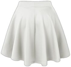 White Solid Color Party Skirt, White Stretch Skirt Solid Color, White Fitted Flared Mini Skirt, White A-line Party Skirt, Trendy White Flared Mini Skirt, White Stretch Flared Skirt, Party Flared Mini Skirt In Solid Color, A-line Mini Skirt For Party, Stretch A-line Mini Skirt In Solid Color