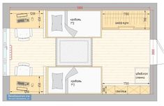 the floor plan for a small apartment