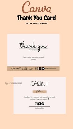 some type of business cards with the words thank you in different colors and font styles