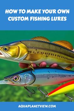 How to Make Your Own Custom Fishing Lures, Fishing lures have been used for centuries as a way to attract fish and improve the chances o How To Make Fishing Lures, Fishing Gadgets, Custom Fishing Lure, Plastic Worms, Types Of Fish, Ice Fishing