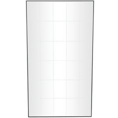 a drawing of a white wall with squares on the bottom and one square in the middle