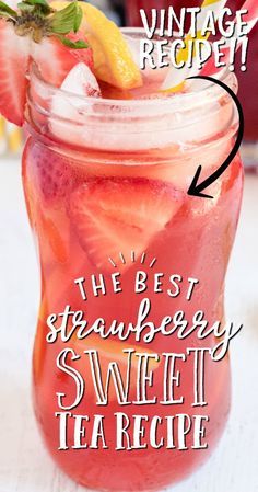 the best strawberry sweet tea recipe