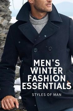 Winter is coming! Prepare now for the essentials in men's winter fashion including men's sweaters and boots. Plus all the winter layers! #mensboots #menssweaters #mensfashion #menswinterfashion #stylesofman Black Winter Coat Outfit, Mens Sport Coat Outfit, Winter Coat Pattern, Sport Coat Outfit, Men's Winter Fashion, Winter Coat Dress, Winter Coat Outfits, Winter Coat Parka, 2019 Style