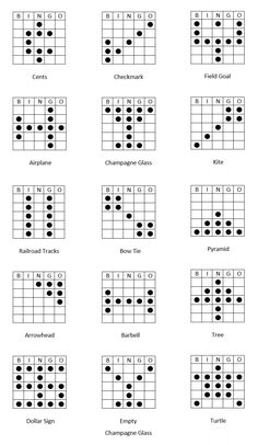 the guitar chords are arranged in several rows and have different positions to pick them up