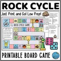 rock cycle board game for kids and adults