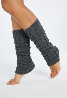 Length: 16" Imported Shoe Dazzle, Female Fashion, Sweater Knit, Socks And Hosiery, Bags Accessories, Leg Warmers, Hosiery, Heathers, Heather Grey