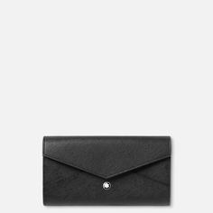 Taking its design cue from classic envelope silhouettes, this Sartorial continental wallet makes for a stylish everyday companion. Crafted from saffiano leather, the wallet features a zipped pocket to keep your coins and keys secure, along with six credit card slots, plus two compartments designed for banknotes. For a final flourish, it's finished with the Montblanc emblem. Luxury Wallets, Best Wallet, Luxury Wallet, Saved Items, Card Holder Wallet, Bank Notes, Leather Bags, You Bag, Card Wallet