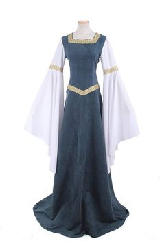 Medieval Dress Diy, Elvish Dress, Medieval Dress Peasant, Womens Medieval Dress, Medieval Dress Princess, Medieval Palace, Medieval Dress Pattern, Medieval Gown, Period Dress