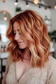 Blorange Hair Copper, Red Hair With Blonde Highlights Balayage, Blonde With Red Lowlights Hair, Ginger Hair With Blonde Highlights, Bold Red Hair, Strawberry Blonde Color, Blonde And Red Highlights, Blonde Hair With Copper Lowlights, Phoebe Hair