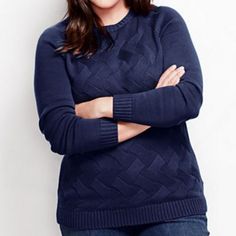 Lands’ End Cable Knit Drifter Sweater. Crewneck. Navy Blue. Size Xs. New With Tags Attached. Navy Blue Cable Knit Sweater, Navy Cable Knit Top, Navy Cotton Cable Knit Top, Navy Cotton Textured Knit Sweater, Stretch Cable Knit V-neck Top, Lands End, Cable Knit, Scoop Neck, Navy Blue